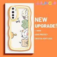 Jlingji เคสสำหรับ Realme 6 6S Narzo เคสโชคดีลวดลายวันขอบครีมสีสันสดใสเคสมือถือกันกระแทกแบบใสนิ่มฝาครอบป้องกันง่ายเคสโปร่งใสลายกล้องถ่ายรูปสร้างสรรค์