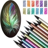 12/18 Colors Metallic Pencil Colored Drawing Pencil Sketching Pencil Painting Colored Pencils Art Supplies Wooden Eco-friendly Drawing Painting Suppli