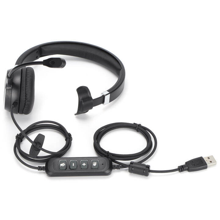 Telephone Headset USB SingeEar Telephone Headset with Microphone and