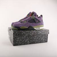 New Arrival 【Original】 NK* A J 4 "Canyon- Purple " Fashion Basketball Shoes รองเท้าผู้ชายและผู้หญิง Sports Shoes Size:36-46