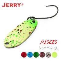 Jerry Pisces Ultralight Metal Spoon Freshwater Lure 1pc Japanese Brass Area Trout Baits UV Coating Fishing Tackle PescaLures Baits