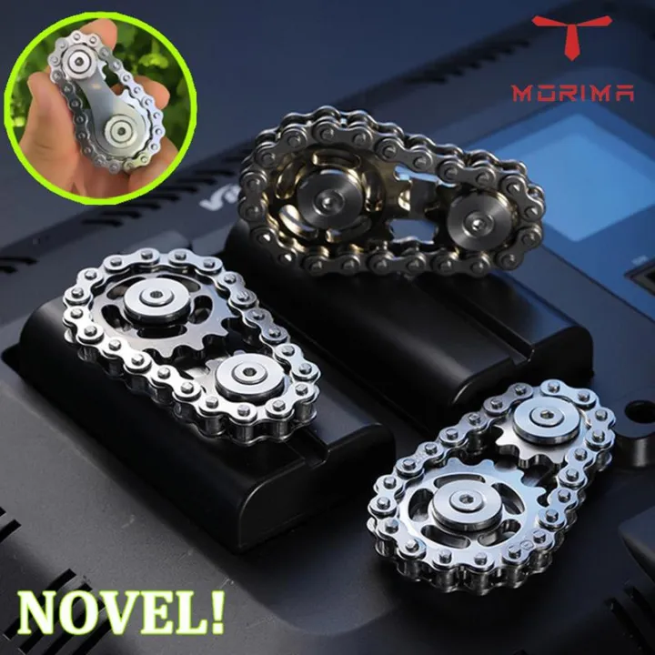 yhrtfghbb Sprockets Chain Fidget Toys Bike Chain Fidget Spinner for