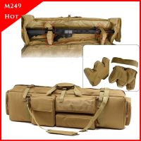 M249กระเป๋าสะพายหลังสำหรับเดินทางหน้าที่ทหารหนักยิงเพนท์บอลถุงปืนไรเฟิลกรณีกระเป๋าล่าสัตว์ปืนไรเฟิลซอง