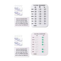 ♀ Dog Feeding Reminder Pet Feeding Chart Easy to Mount Magnetic Tracker Sign