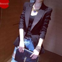 Beneisai suit jacket women s short version 2021 spring and autumn new slim long-sleeved casual all-match small