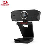 Redragon GW800 1080P Webcam with Built-in Dual Microphone 360-Degree Rotation - 2.0 USB Skype Computer Web Camera