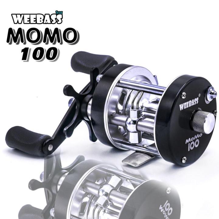 อุปกรณ์ตกปลา-weebass-รอก-รุ่น-momo-100-หมุนขวา-รอกตกปลา-รอกเบททรงกลม
