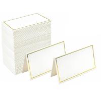White Bronzing Place Cards Name Message Birthday Greeting Card Table Event Party Supplies Seating Card Wedding Decor