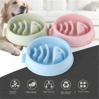 [Big Spade] Pet Slow Eating Feeder FishShape Dog Bowl Dog Feeding Food Bowls Bloat Stop Healthy InteractiveFood Plate Dishes