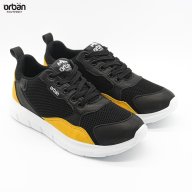 Giày thể thao cao cấp bé trai urban TB1965 đen vàng thumbnail