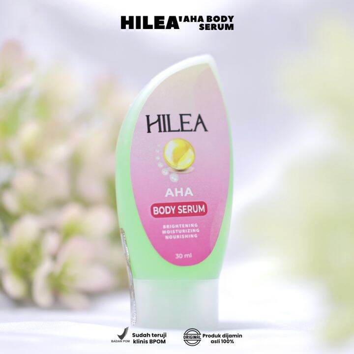 White Body Serum with AHA + Hilea Bodylotion with Collagen 100 ml mix