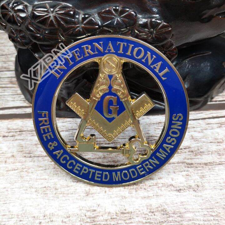 Masonic Auto Car Badge Emblems Mason Freemason BCM40 FREE & ACCEPTED