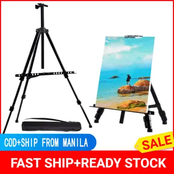 Adjustable height easel 1.5M High quality yellow pine easel stand