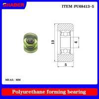 ◘✸▦ 【SHABER】Factory supply glue coated bearing pulley guide wheel PU68413-5 polyurethane formed bearing