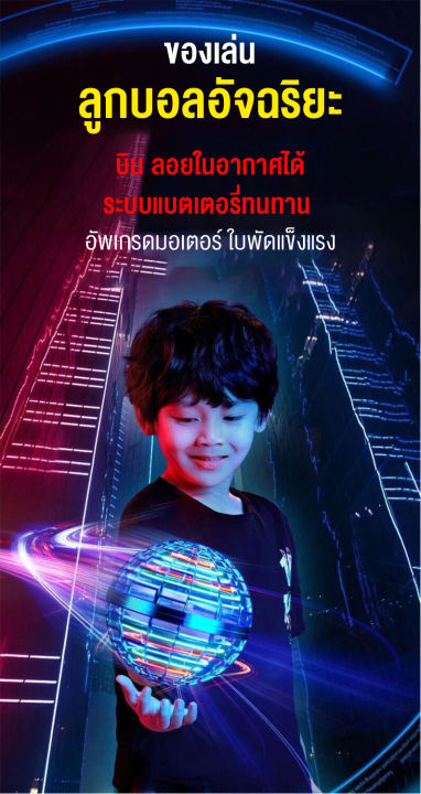 linpure-ของเล่นเด็ก-ลูกบอลบินวิเศษ-ฟลายอิ้ง-ลูกบอลหมุน-ลูกบอลเสียงหึ่งๆ-มีไฟled-หมุนได้-360องศา-ของเล่นสำหรับเด็ก-พร้อมส่ง