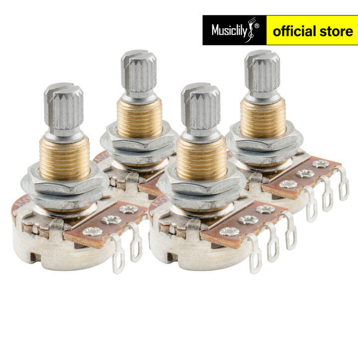 Musiclily Pro A500K Brass Thread Mini Metric Coarse 18Spline Split