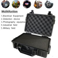 （QIQI tool）  ShockproofSafety BoxSealedHard Boxes Equipment Case With Foam Vehicle ToolboxResistant กระเป๋าเดินทาง