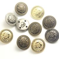 【cw】 10PCS Retro Metal Golden Button for Clothing Anchor Brand Buttons Gold Jeans Sewing Accessories 18mm 20mm 23mm 25mm 30mm