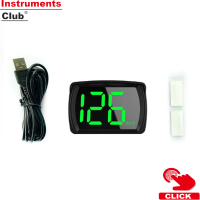 Instruments รถ HUD แสดง Headup Display Km/h GPS เครื่องวัดความเร็วดิจิตอลพร้อมจอแสดงผลฟอนต์ขนาดใหญ่ LED สำหรับรถยนต์รถบรรทุก SUV รถจักรยานยนต์