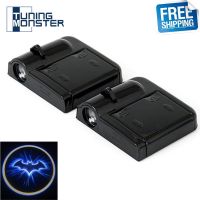 2 Pcs Wireless Car Door Decoration LED Light Batman Laser Projector Welcome Light Bulbs  LEDs HIDs