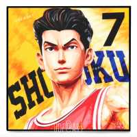 รูป Ryota Miyagi เรียวตะ มิยางิ Slam Dunk สแลมดังก์ Basketball Player บาส นักบาสเก็ตบอล กรอบรูป Pop art พร้อมกรอบและที่แขวน แต่งบ้าน