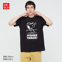 Uniqlo เสื้อยืดแขนสั้นพิมพ์ลายสไตล์วินเทจสําหรับผู้ชายและผู้หญิง ( Ut ) ( 438060