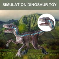 Blue Velociraptor Dinosaur Action Figure Animal Model Collector Model Figure Toy Decoration Adult Action Kid Doll Gift Solid J3H5