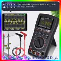 [Big Sales] ANENG kkm828 High Definition Intelligent Graphical Digital Oscilloscope Multimeter 2 in 1 with 2.4 Inches Color Screen 1MHz Bandwidth 2.5Msps Sampling Rate for DIY and Electronic Test [Arrive 1-3 Days]