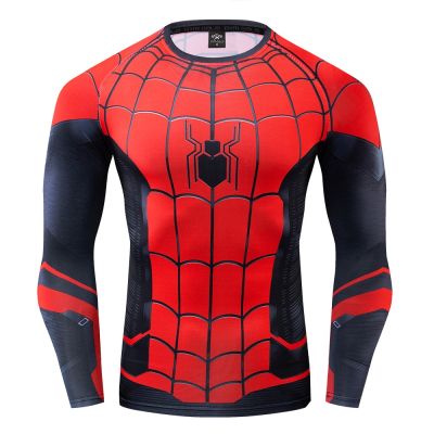 Men Hero War 3D Tight Long Sleeve T-shirt Marvel Brothers Cosplay Costume