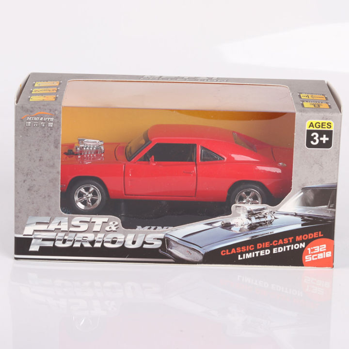 ใหม่132-fast-amp-furious-dodge-charger-รถรุ่น-diecast-alloy-สี่ประตูเปิดรถรุ่นเสียงและแสงของเล่นเด็กของขวัญ