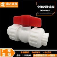 PPR Plastic Double Joint Ball Valve Plastic Valve Water Switch Water Valve Accessories Plumbing Fitting Joints