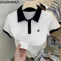 โปรโมชั่น : DUOHANZI เสื้อยืดคอกลมแขนสั้นผู้หญิงปักลายผ้าไหมน้ำแข็ง พร้อมส่ง เสื้อแฟชั่นผ้าไหมพรมคอปก เสื้อไหมพรมแขนสั้น แนวมินิมอลน่ารักสไตล์เกาหลีมาก โปรโมชั่น : DUOHANZI เสื้อยืดคอกลมแขนสั้นผู้หญิงปักลายผ้าไหมน้ำแข็ง พร้อมส่ง เสื้อแฟชั่นผ้าไหมพรมคอปก เสื้อไหมพรมแขนสั้น แนวมินิมอลน่ารักสไตล์เกาหลีมาก