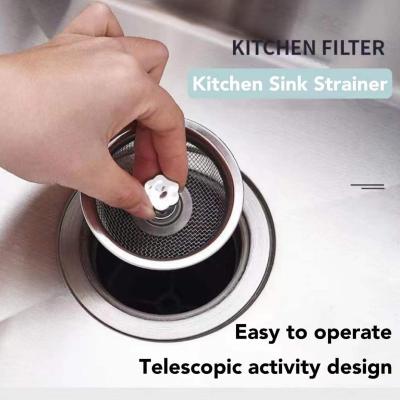 Mesh Kitchen Stainless Steel Sink Strainer Disposer Plug Drain Filter Stopper P1I7