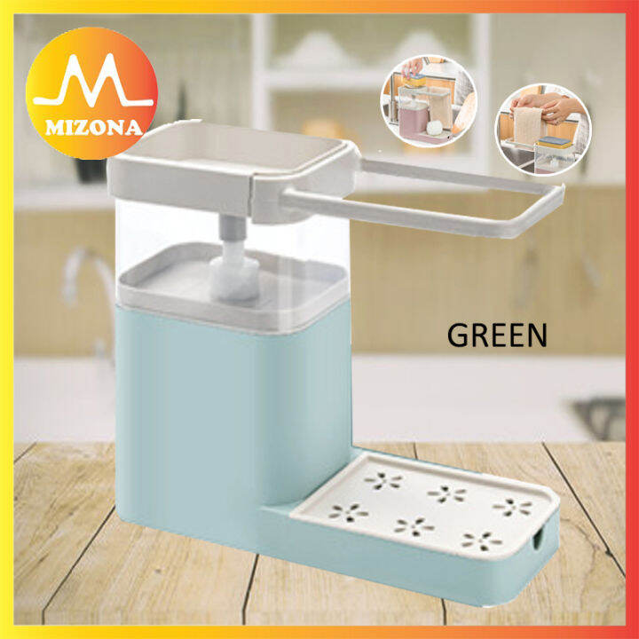 MIZONA Dishwashing Liquid Press Automatic Liquid Outlet Box With Towel ...