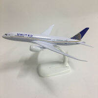 JASON TUTU 20เซนติเมตรเครื่องบินรุ่นเครื่องบินรุ่น Air United โบอิ้ง787เครื่องบินรุ่น1:300 D Iecast โลหะเครื่องบินเครื่องบินของเล่น Aeropl