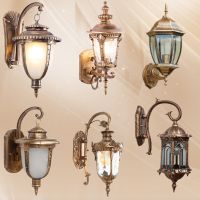 Newmine European style retro outdoor wall lights Villa hotel corridor corridor lights staircase balcony lights outdoor courtyard wall lights