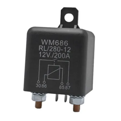 Battery Isolator Relay 12V 4-Pin WM686 Start Relay Car ON/OFF Switch Normally Open Relay RL/280 200A