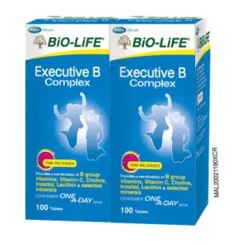 FM PHARMACY] Bio-Life Executive B Complex (100's x 2) [EXP: 08/2023]  tablets for Improving Body Energy, Concentration & Performance [BioLife Bio  Life] | Lazada