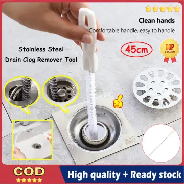 Drain Clog Remover Tool- 6 Pack 20 Inch Length Drain Cleaner Sticks for  Sink, Pipe and Tub - Plumbing unclogger Tool for Clogged Drains in Shower, Hair  Catcher for bathroom, kitchen, Bathtub 