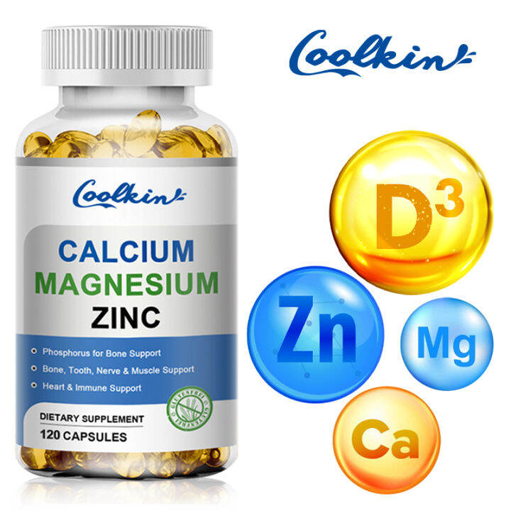 Calcium Magnesium Zinc Capsules promote bone growth and recovery, help