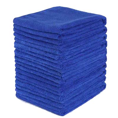 100Pcs Absorbent Microfiber Towel Car Care Home Kitchen Washing Clean Wash Cloth Towel Blue