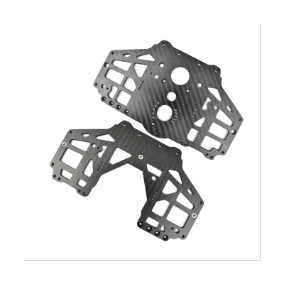 1 Set Carbon Fiber Medium Gearbox Guard Plate Outer Side Protection Guard Plate for LOSI 1/8 LMT SOLID AXLE