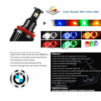 [COD]2X RGB เปลี่ยน E92 H8 LED นางฟ้าตา C An BUS รัศมีแหวนหลอดไฟสำหรับ BMW X5 E70 X6 E71 E90 E91 E92 M3 E89 E82 E87ไฟหน้า