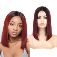 HRSJ Hot Sale Cheap Highlight Ombre Synthetic Hair Wigs Color Headband Wigs For Black Women Synthetic Hair