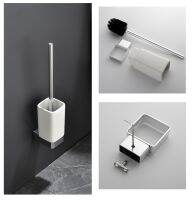 Bathroom Ceramic Holder Toilet Brush Holder Wall Mounted Tumbler Holder Soap Dish Holder Lotion Dispenser Toilet Roll Holders