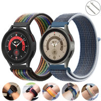 สายนาฬิกา 22 mm สายคล้องคอ 1PCS 22mm 20mm Nylon Loop Strap For Galaxy Watch 5 4 Pro Classic 46mm 42mm Active Samsung Gear S3 Frontier 5pro 45mm Bracelet Wristband Huawei watch GT 2 3 pro Amazfit GTS GTR WatchBand