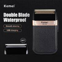 เครื่องโกนหนวด Kemei แต่งผมโกนเกลี้ยง มีอะไหล่ในกล่อง เครื่องโกนหนวดไฟฟ้า