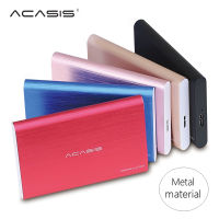 ACASIS 2.5 ฮาร์ดไดรฟ์ภายนอก USB 3.0โลหะที่มีสีสัน HDD ฮาร์ดดิสก์ภายนอกแบบพกพา HD สำหรับเดสก์ท็อปแล็ปท็อปเซิร์ฟเวอร์ Super Deals