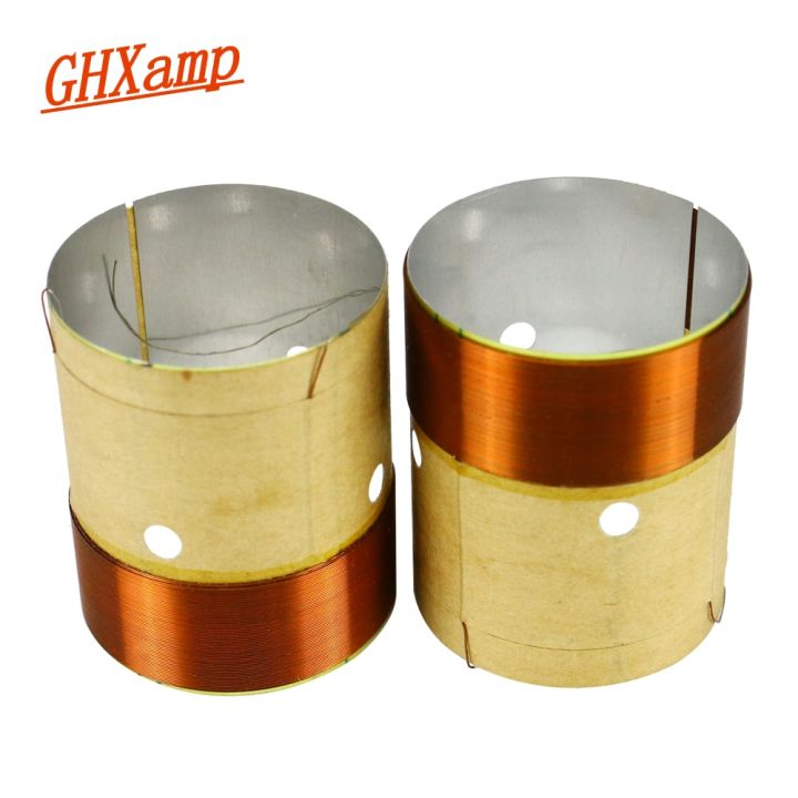ghxamp-32mm-woofer-voice-coil-woofer-speaker-repair-parts-8ohm-white-aluminum-copper-wire-with-sound-hole-two-layer-2pcs
