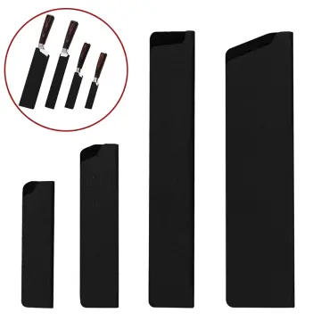 1PC Black ABS Velvet Knife Blade Protector Set Anti-fall Knife Covers  Stainless Steel Kitchen Knives Cutlery Tools Cooking Accessory